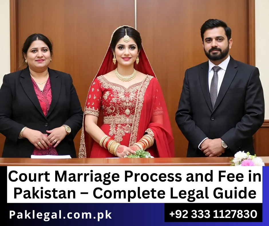 court marriage fee in Pakistan