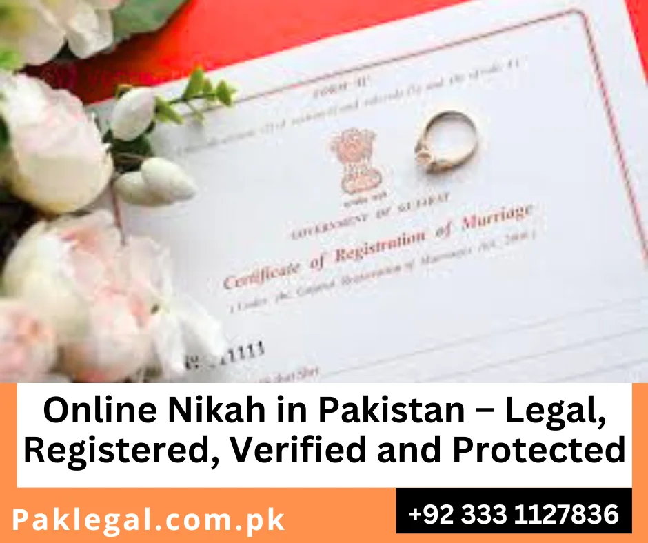 online nikah in Pakistan legally registered